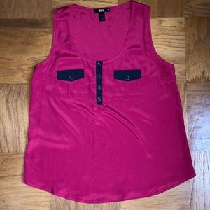 Anthropologie sleeveless pink blouse